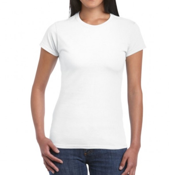 Gildan Softstyle, ženska majica, bela, 2XL