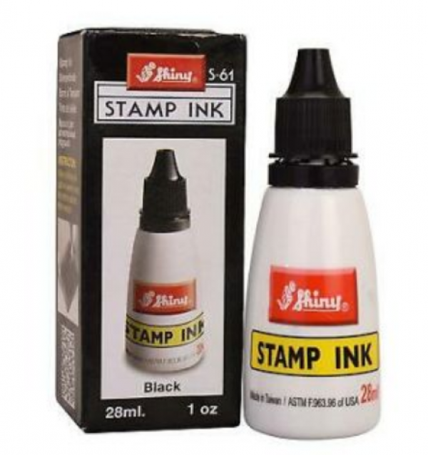 SHINY STAMP INK -  CRNO 28 ml.